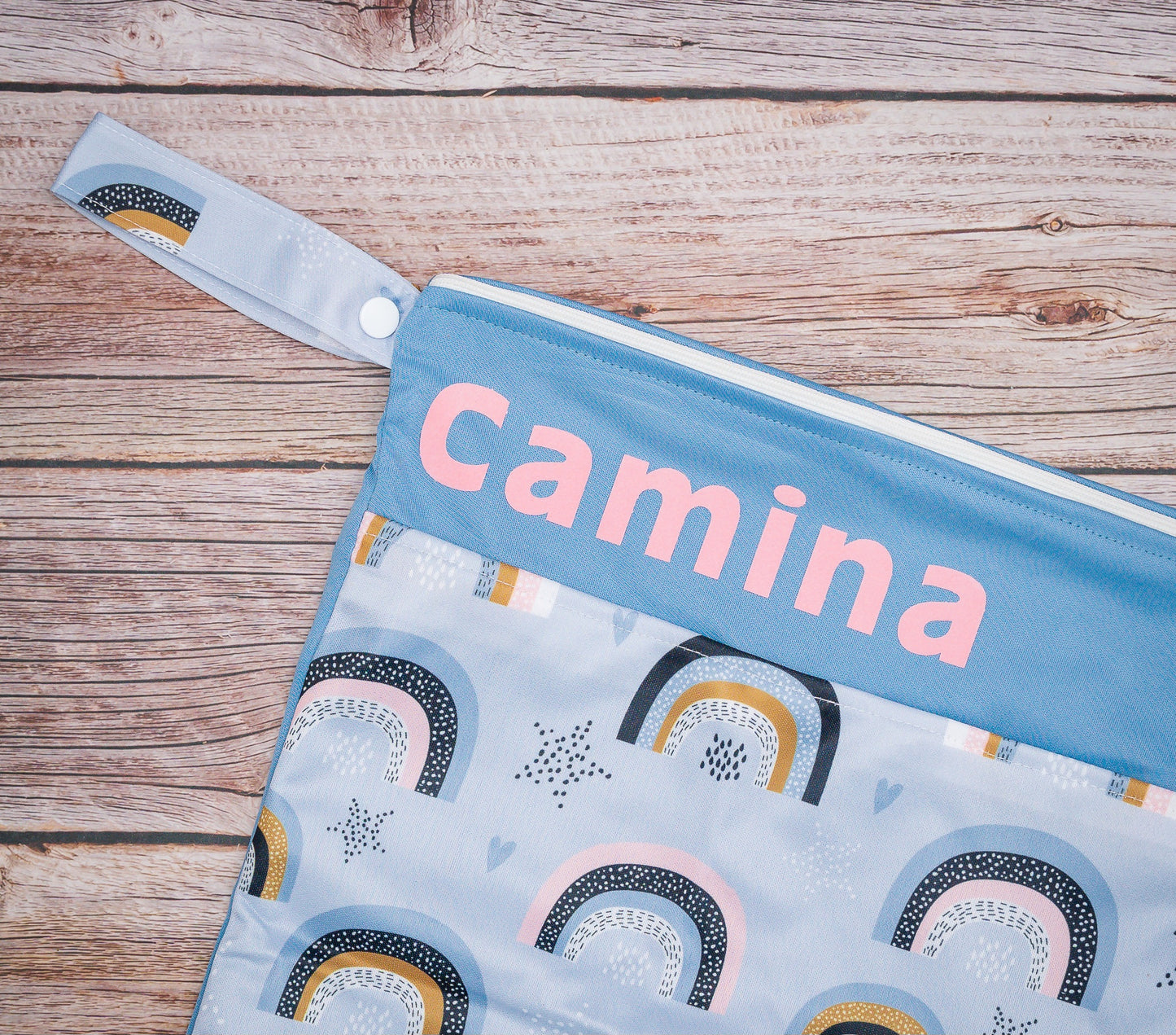 Wetbag Maxi "Regenbogen blau"