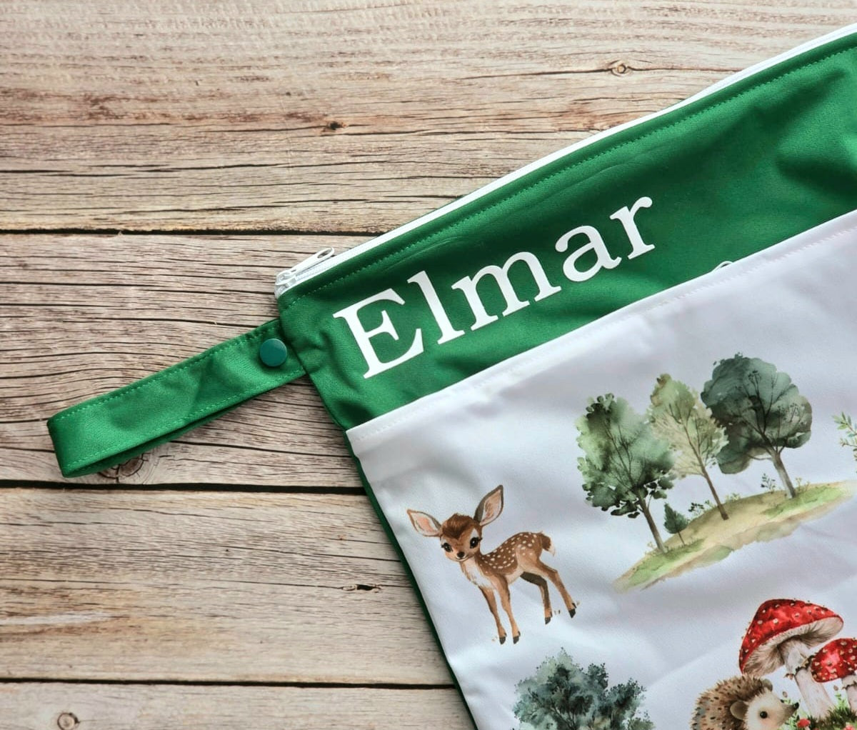 Nilpfi Maxi & XXL 2er Set "Fuchs im Wald"– Nasstaschen für Kita & Reisen