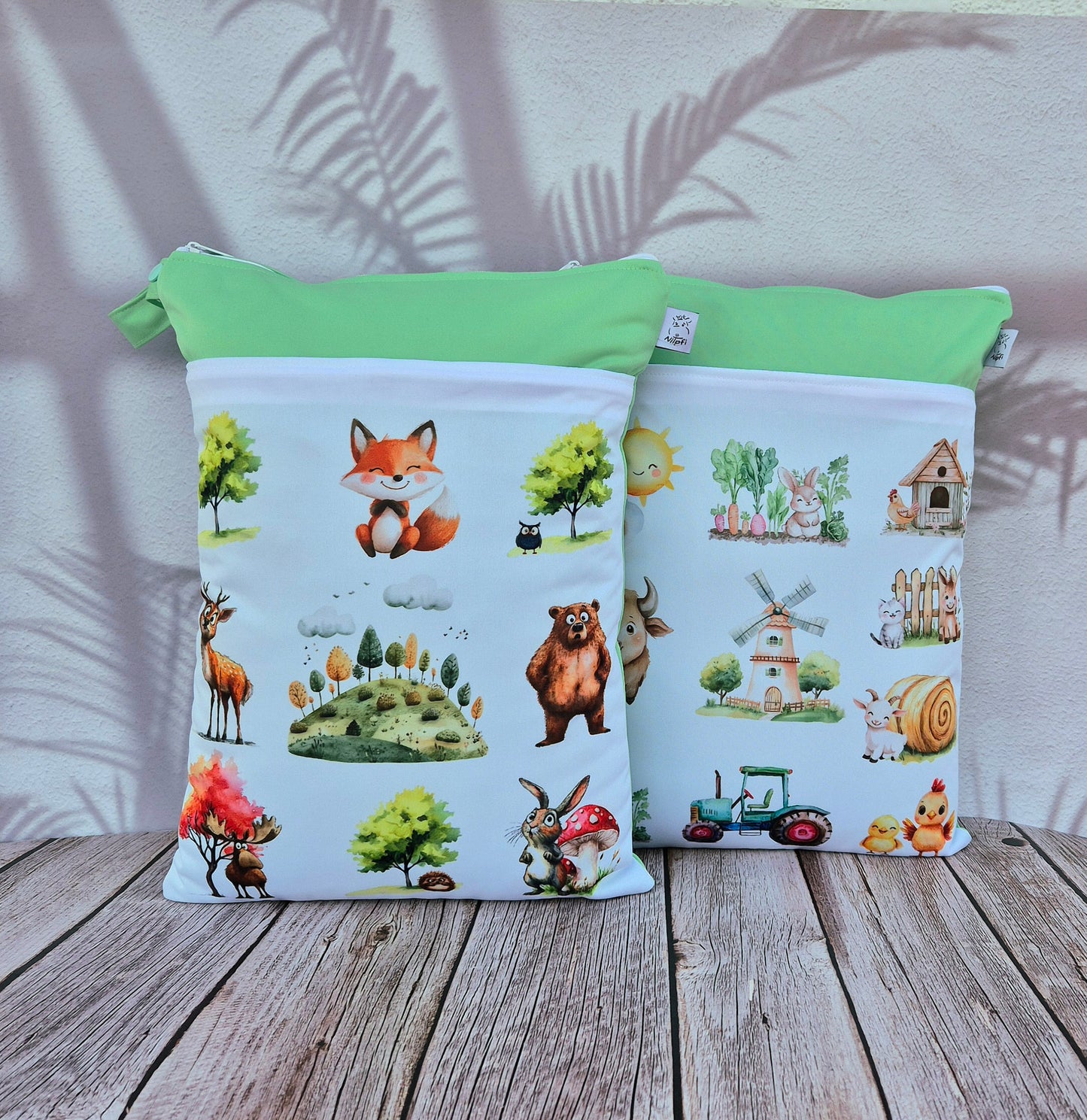 Wetbag Maxi 2er Set "Papa Bär" Nasstasche