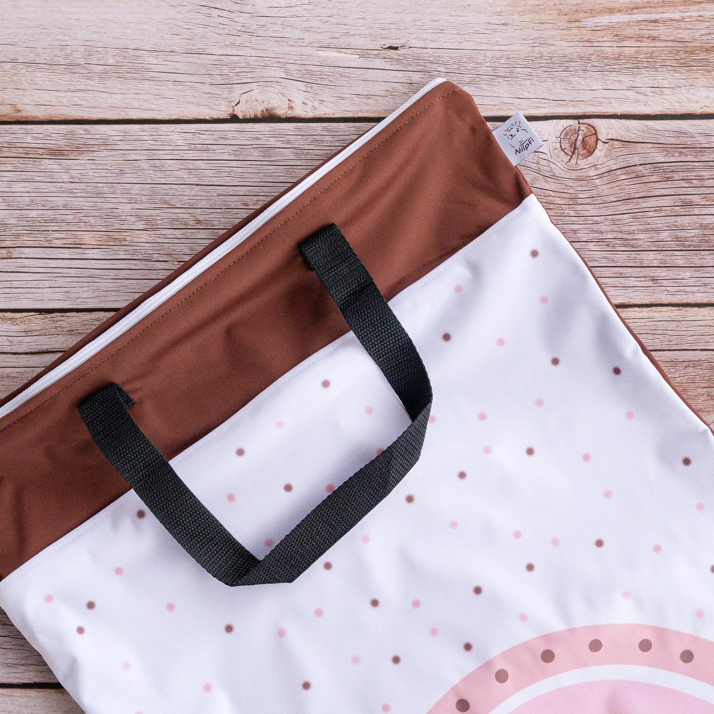 XXL Wetbag Set 2 Stück 40x70 cm wiederverwendbare Nasstasche für Windeln nasse Kleidung und unterwegs