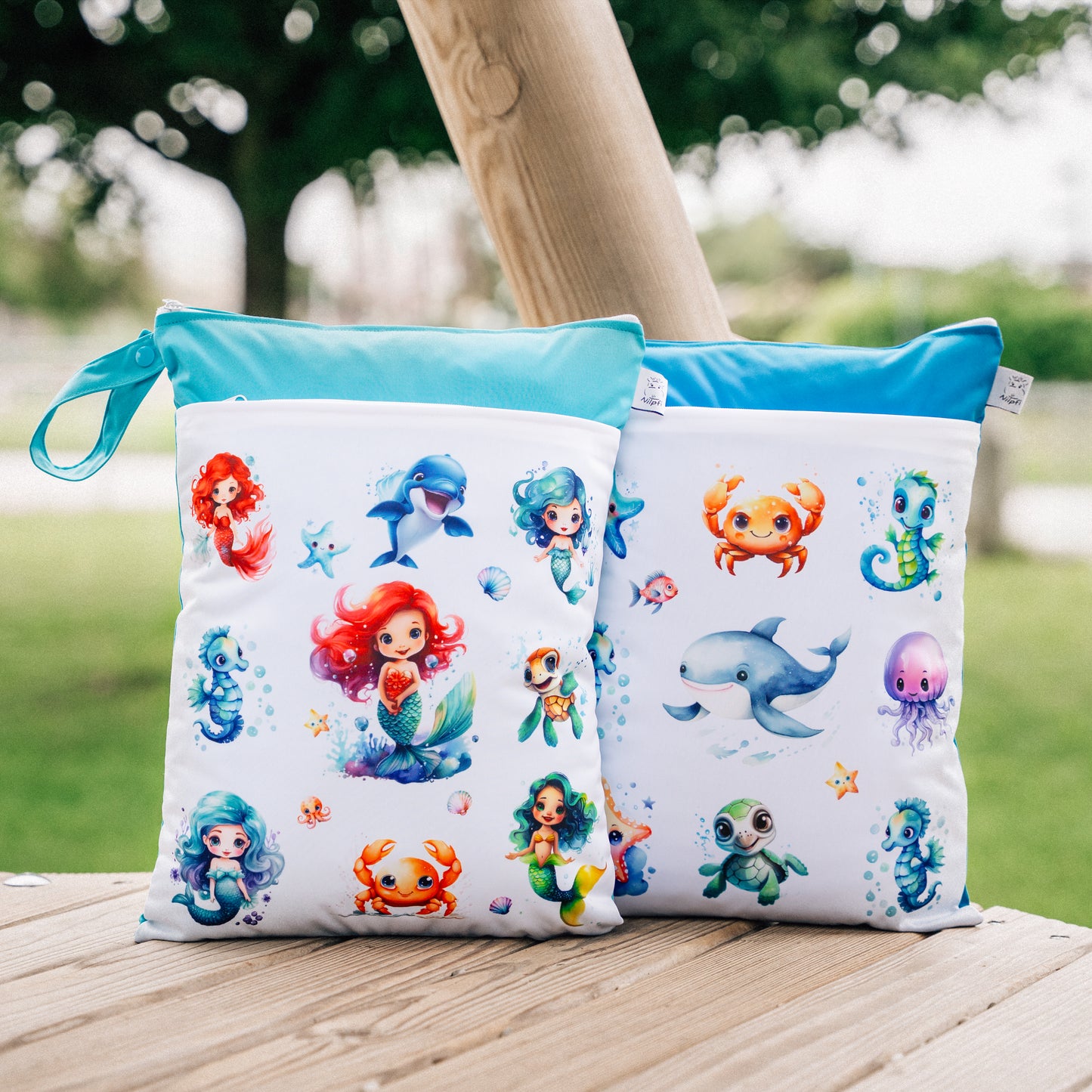 Wetbag Maxi 2er Set "Ozean" Nasstasche