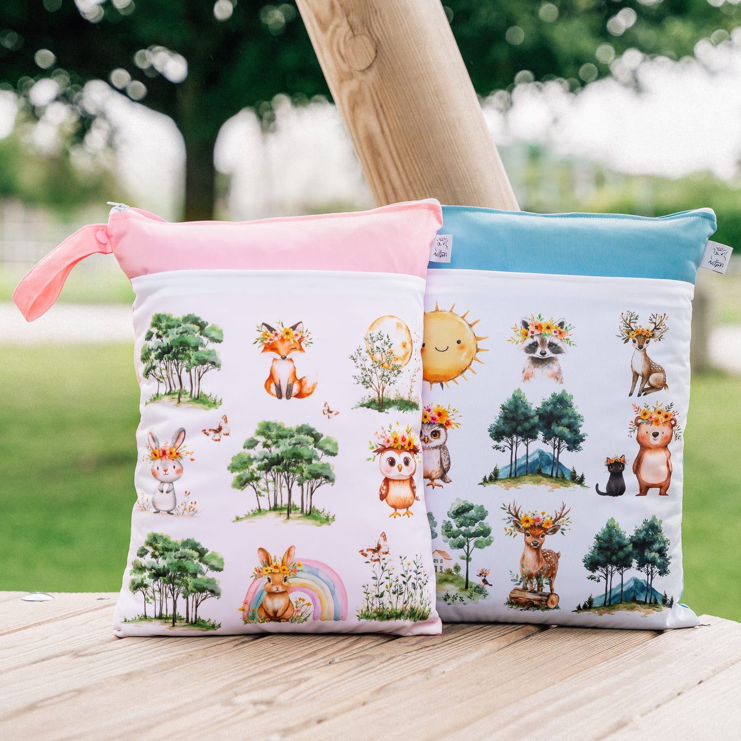 Wetbag Maxi 2er Set "Sonnenschein" Nasstasche