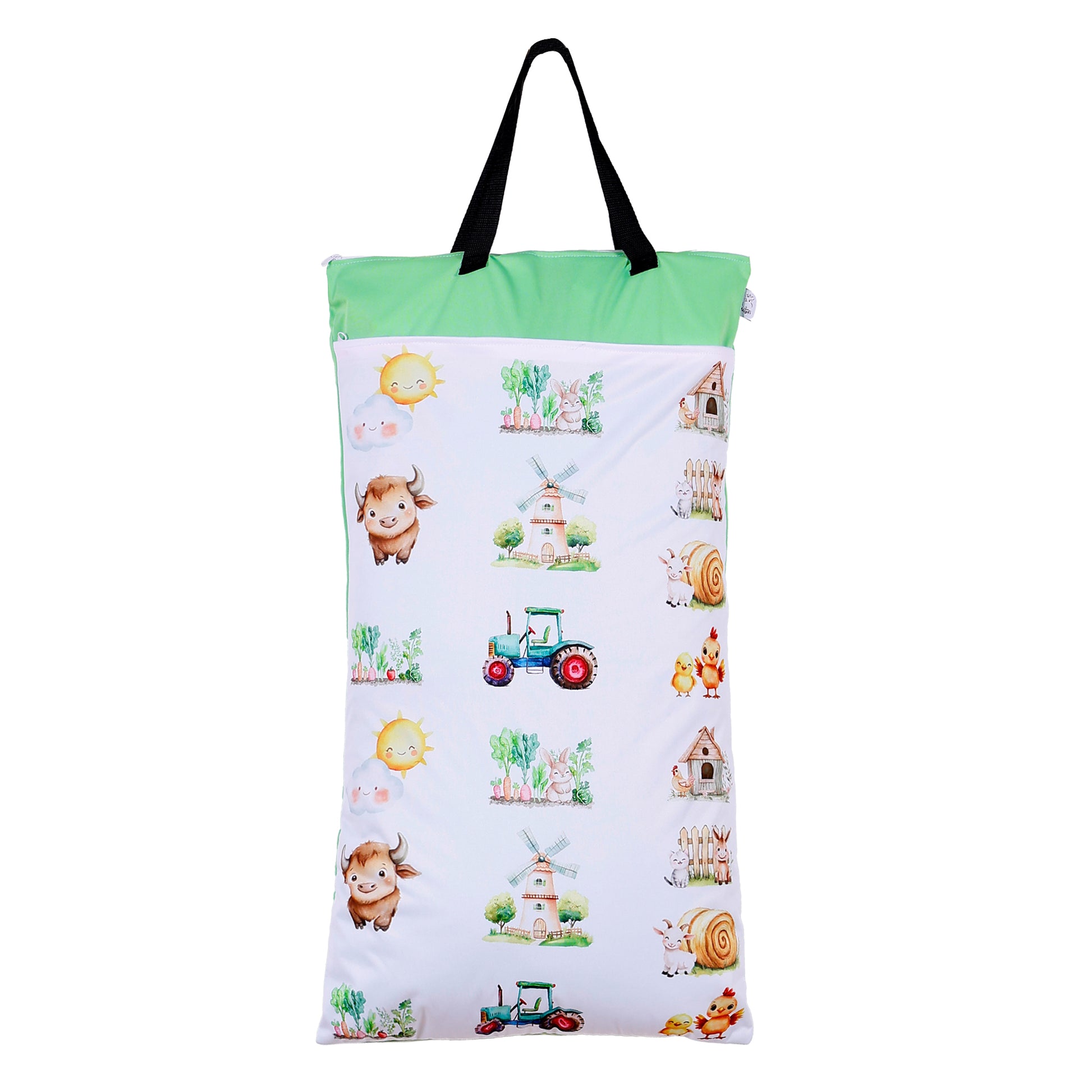 Wetbag Set für Baby Windeln und Kita wasserdicht wiederverwendbar praktische Nasstasche XXL und Maxi Größe