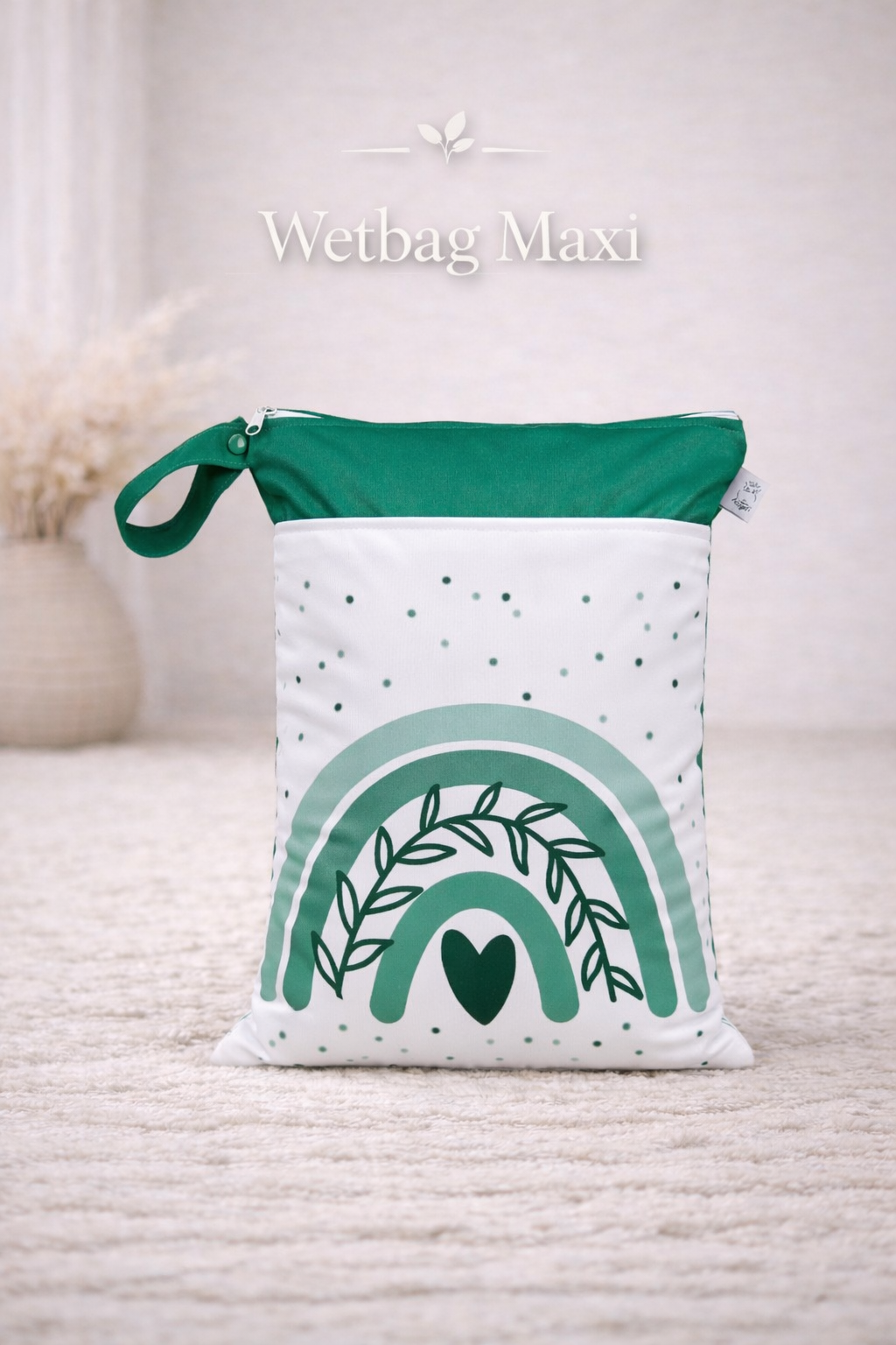 Wasserdichte Wetbag für Baby Windeln personalisiert mit Namen süßes regenbogen-Tier Design wiederverwendbar