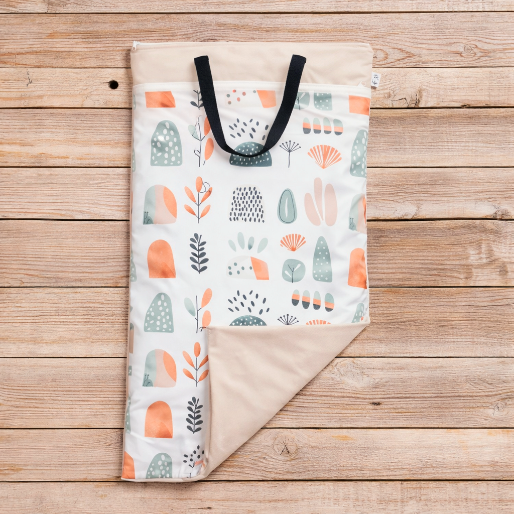 Wetbag Set für Baby Windeln und Kita wasserdicht wiederverwendbar praktische Nasstasche XXL