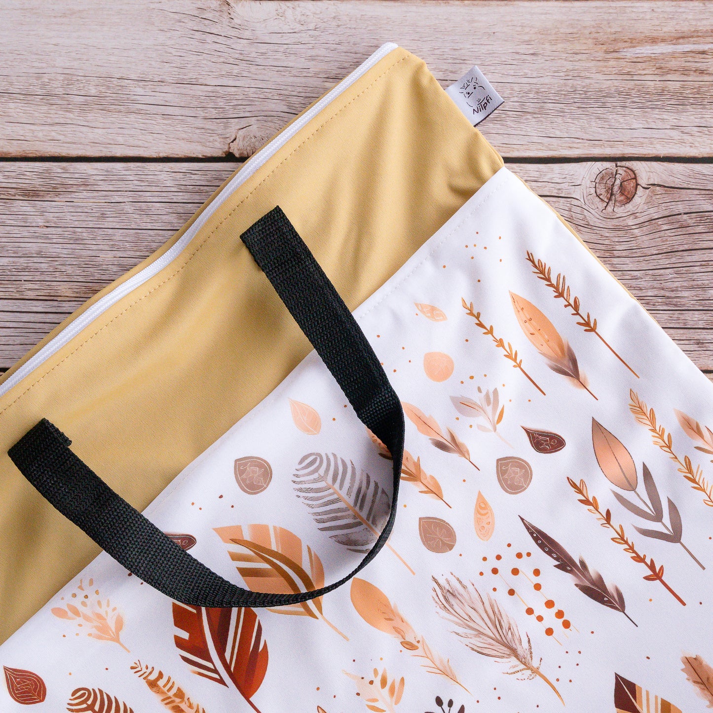 XXL Wetbag Set 2 Stück 40x70 cm wiederverwendbare Nasstasche für Windeln nasse Kleidung und unterwegs
