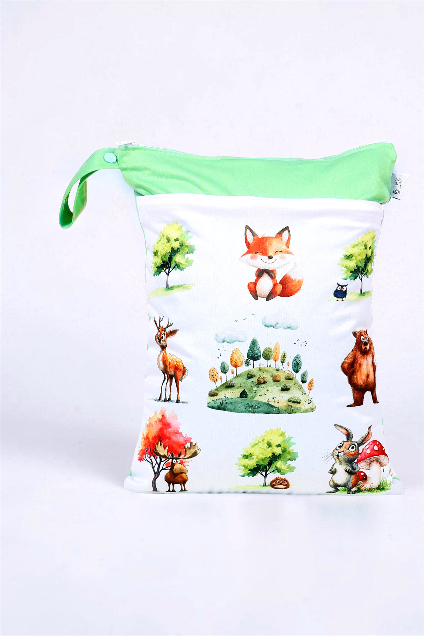 Wetbag Maxi "Papa Bär" – personalisierbare Nasstasche für Kita & Kindergarten und Reisen