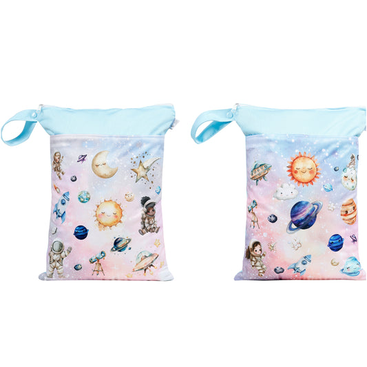 Wetbag Maxi 2er Set "magische Planeten" Nasstasche