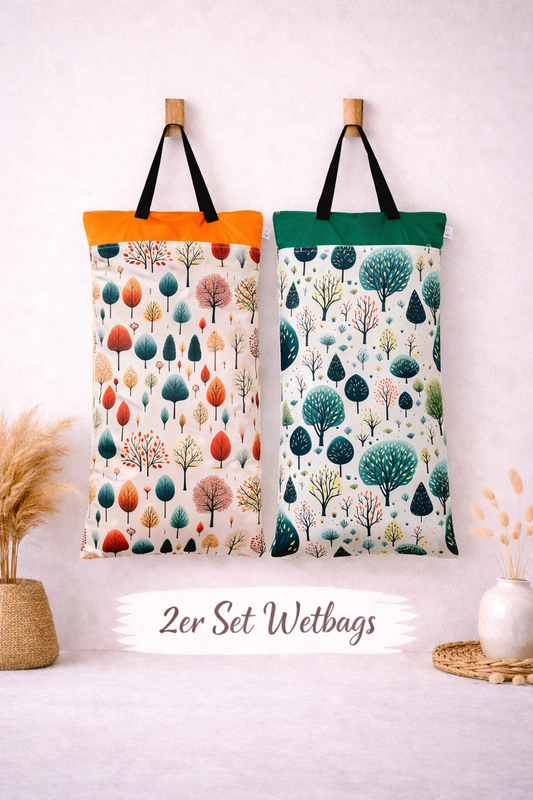 Nilpfi XXL Wetbag 2er Set "Waldgeflüster"