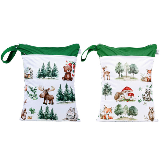 Wetbag Maxi 2er Set "Teddy im Wald" Nasstasche