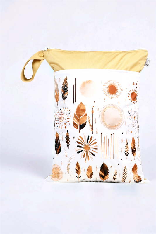 Wetbag "goldene Perle"– personalisierbare Nasstasche für Kita & Kindergarten und Reisen