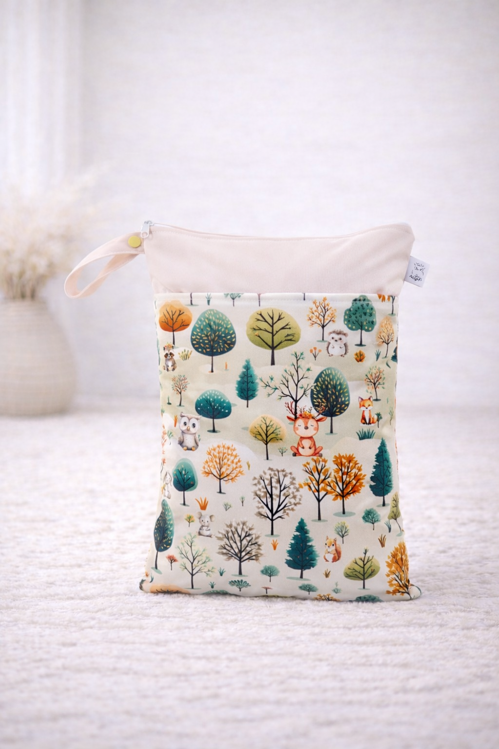 Wetbag Maxi 2er Set "Wald Abenteuer"-personalisierbare Nasstaschen für Kita & Kindergarten und Reisen