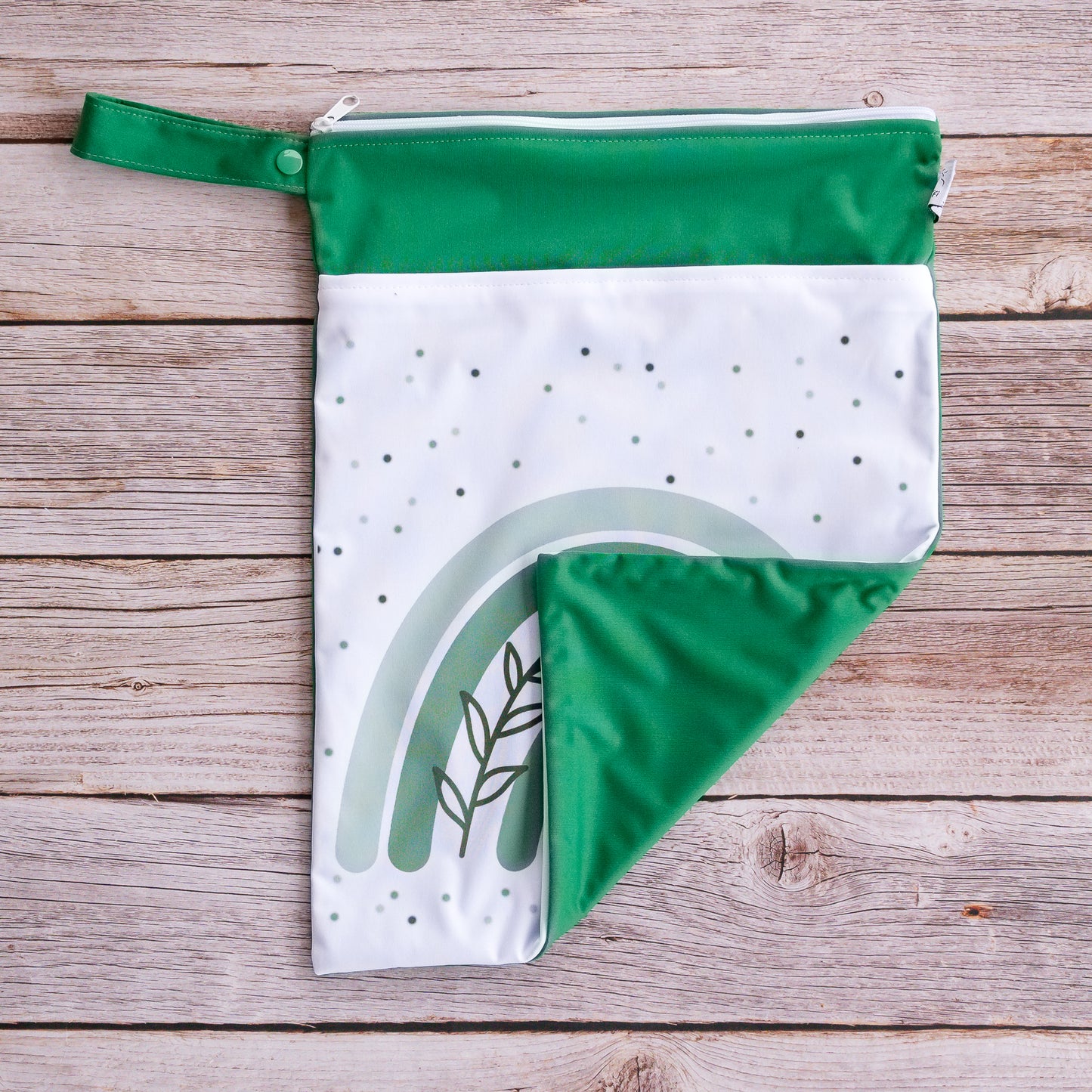 Wetbag Maxi 2er Set "Teddy Grün" Nasstasche