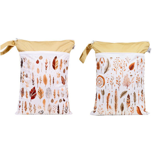Wetbag Maxi 2er Set "Sonnenblatt" Nasstasche