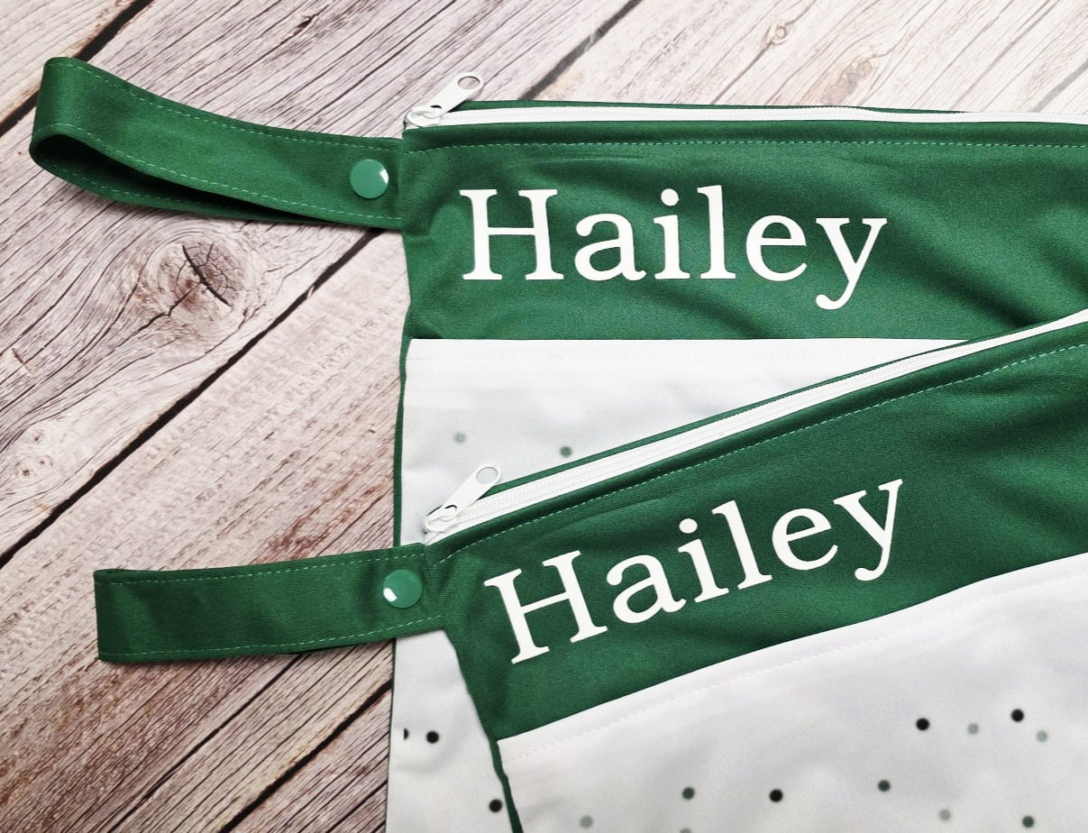 Wetbag Maxi 2er Set "Teddy Grün" Nasstasche