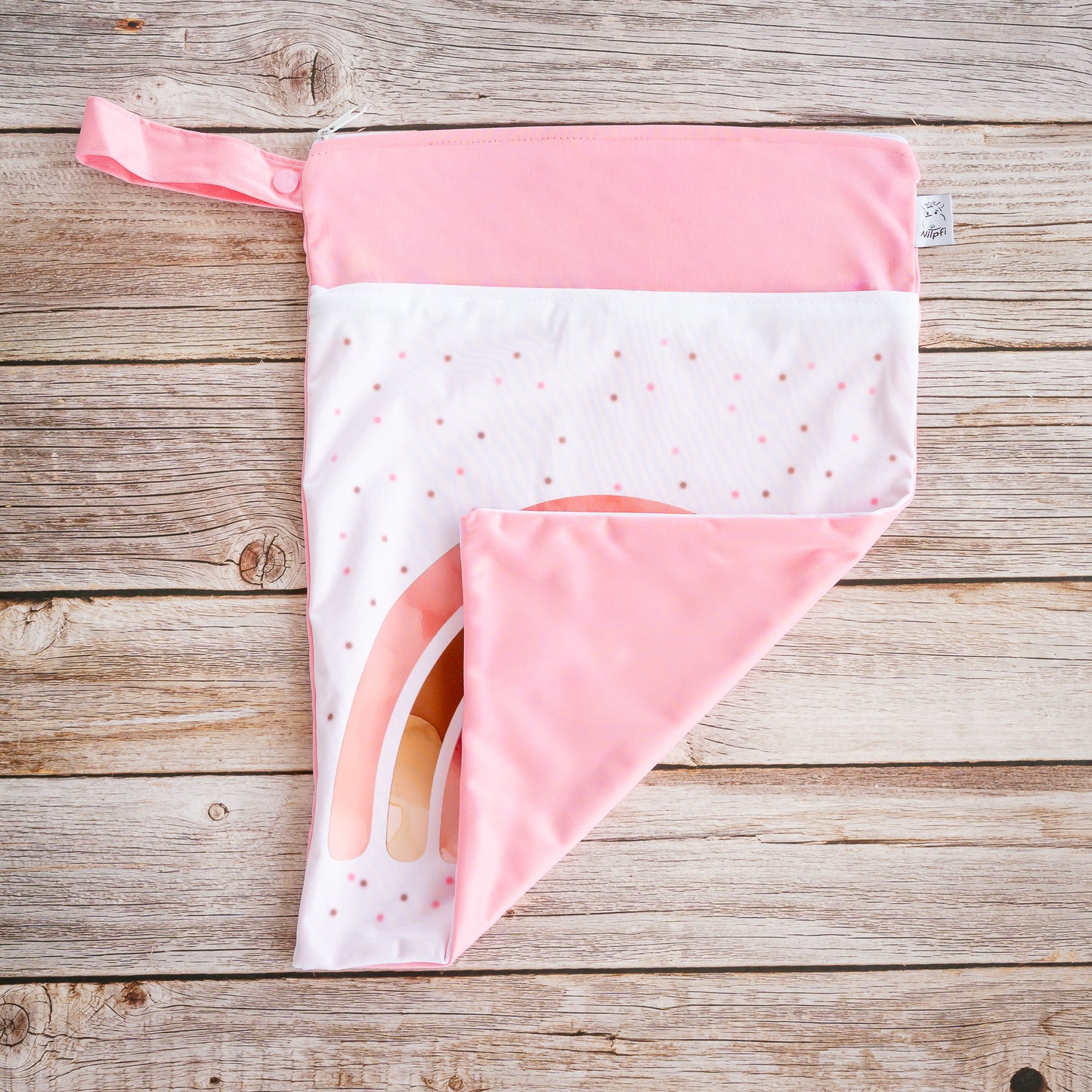 Wetbag Maxi 2er Set "Teddy Rosa" Nasstasche