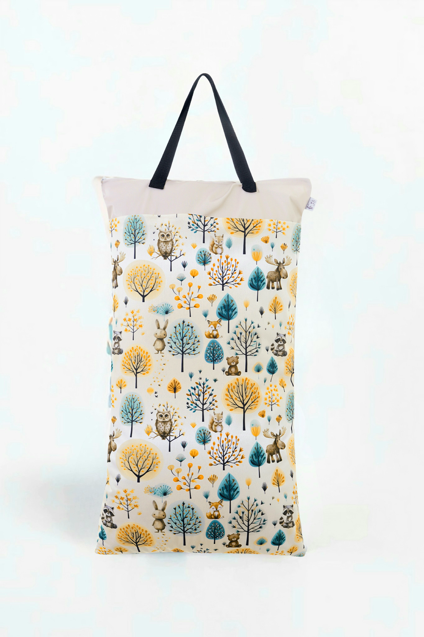 Wetbag XXL 2er Set "Waldfreunde" Nasstasche– große Nasstasche für Stoffwindeln, Schwimmen & Reisen