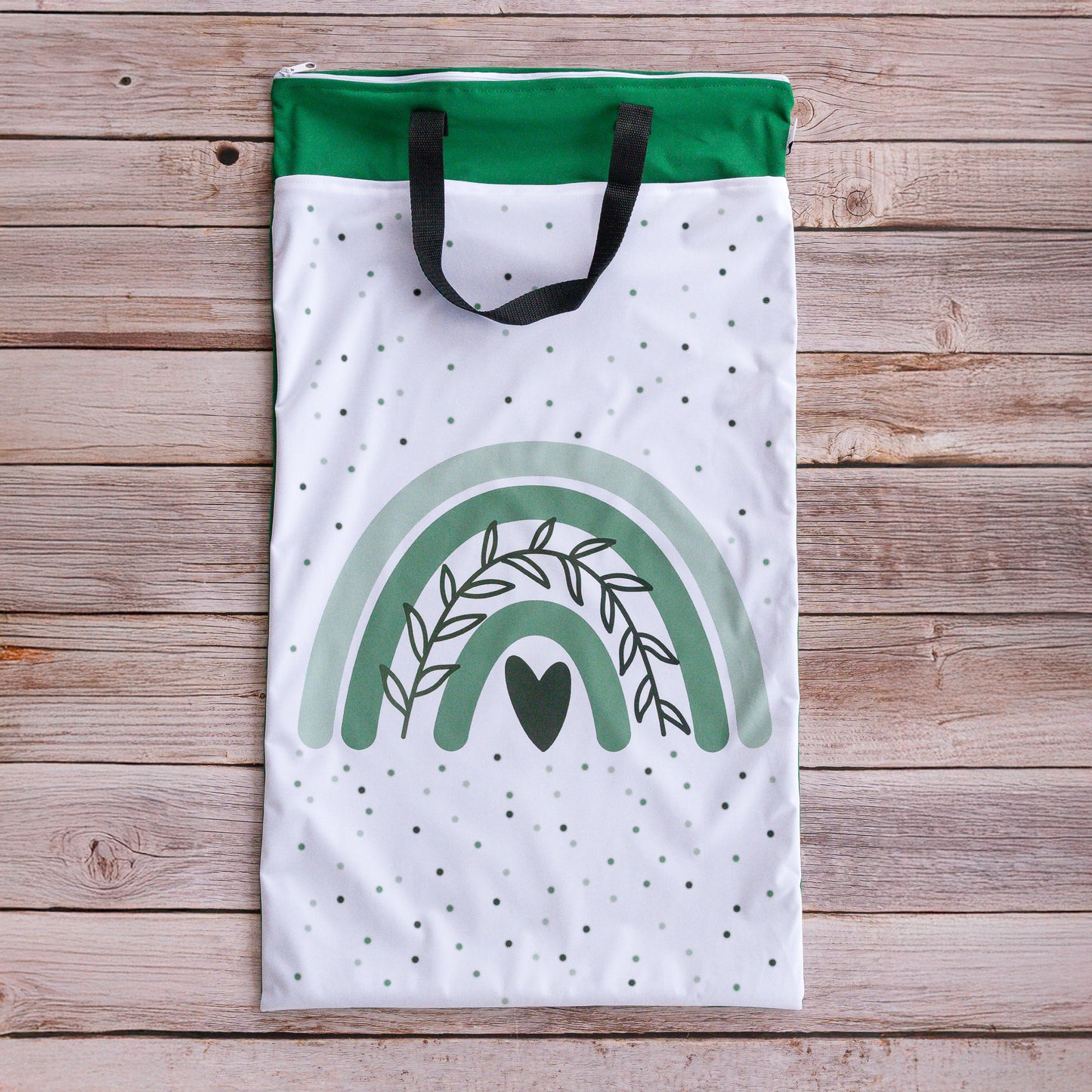 Nilpfi XXL Wetbag 2er Set "grünes Herz"
