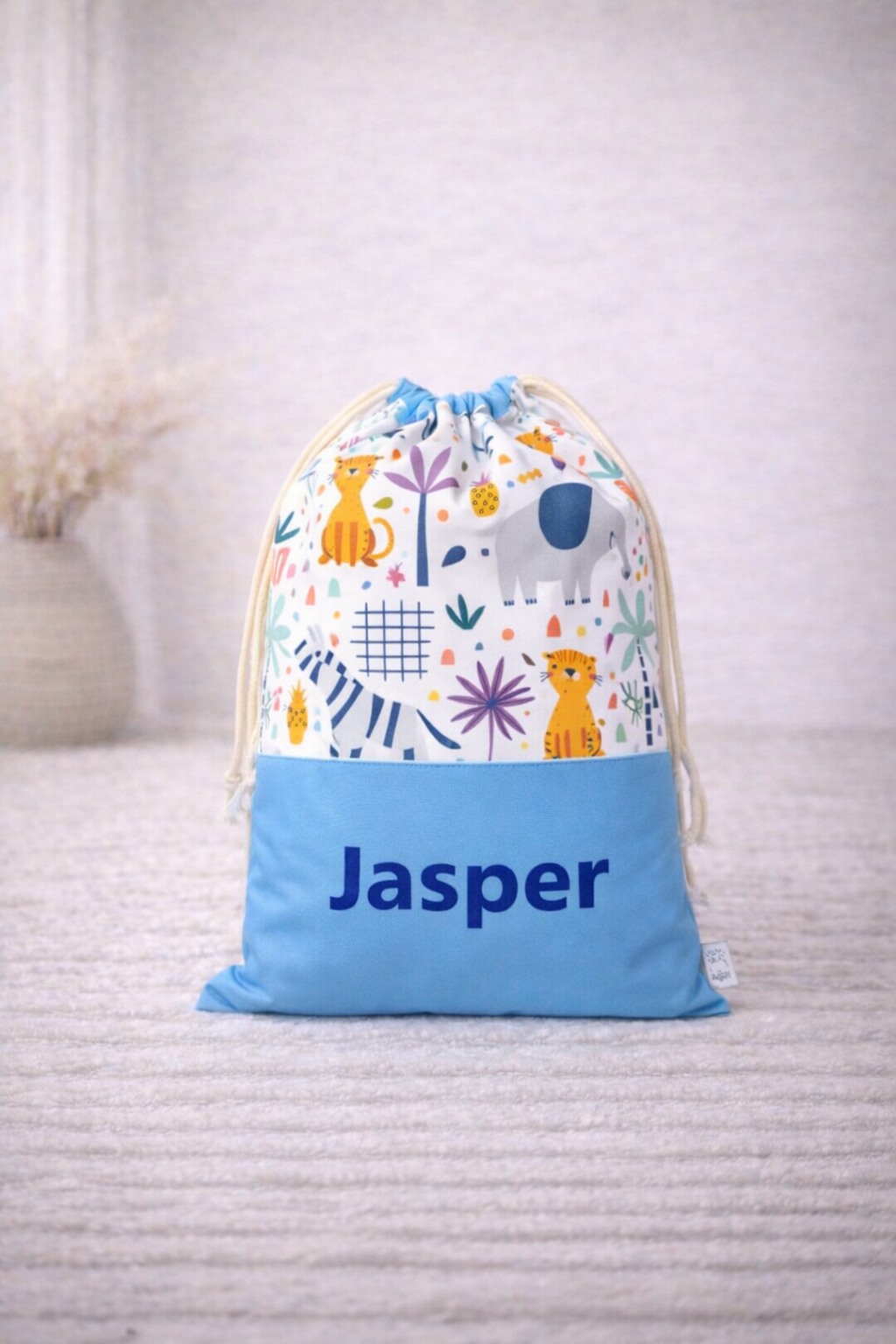 Nilpfi Turnbeutel Zoo – personalisiert für Kita & Kindergarten