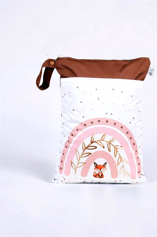 Wetbag "Fuchs Love"– personalisierbare Nasstasche für Kita & Kindergarten und Reisen