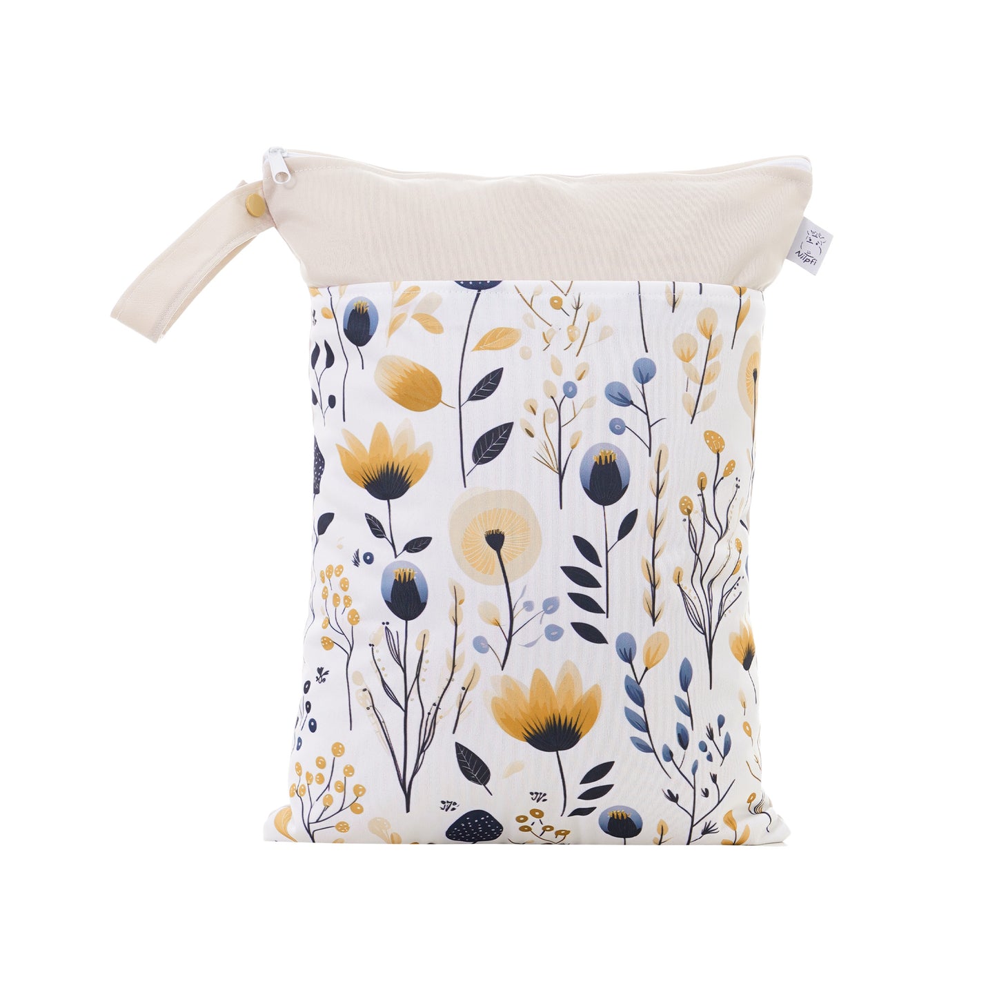 Wetbag Maxi „Sonnenwiese“ – personalisierbare Wetbag mit Blumen