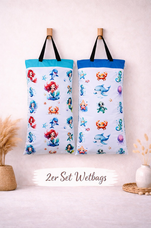 Wetbag Maxi 2er Set "Ozean" Nasstasche