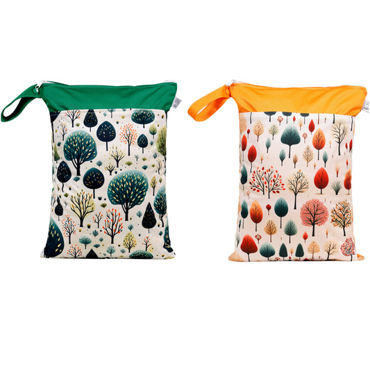 Wetbag Maxi 2er Set "Waldgeflüster" Nasstasche