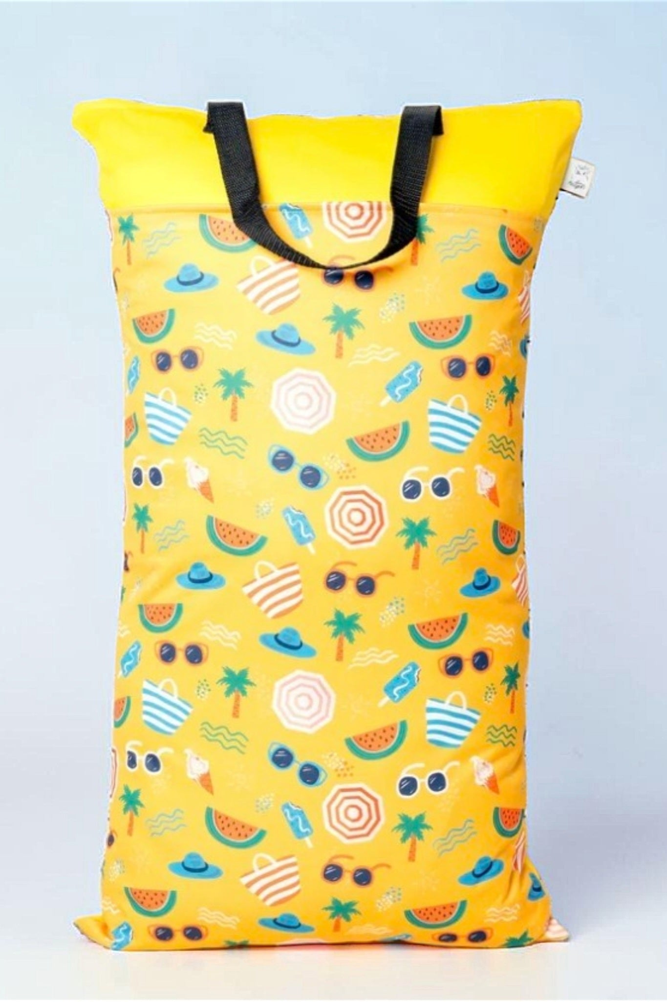 Nilpfi XXL Wetbag "Sommer"– große wasserdichte Nasstasche für Stoffwindeln & Schwimmen