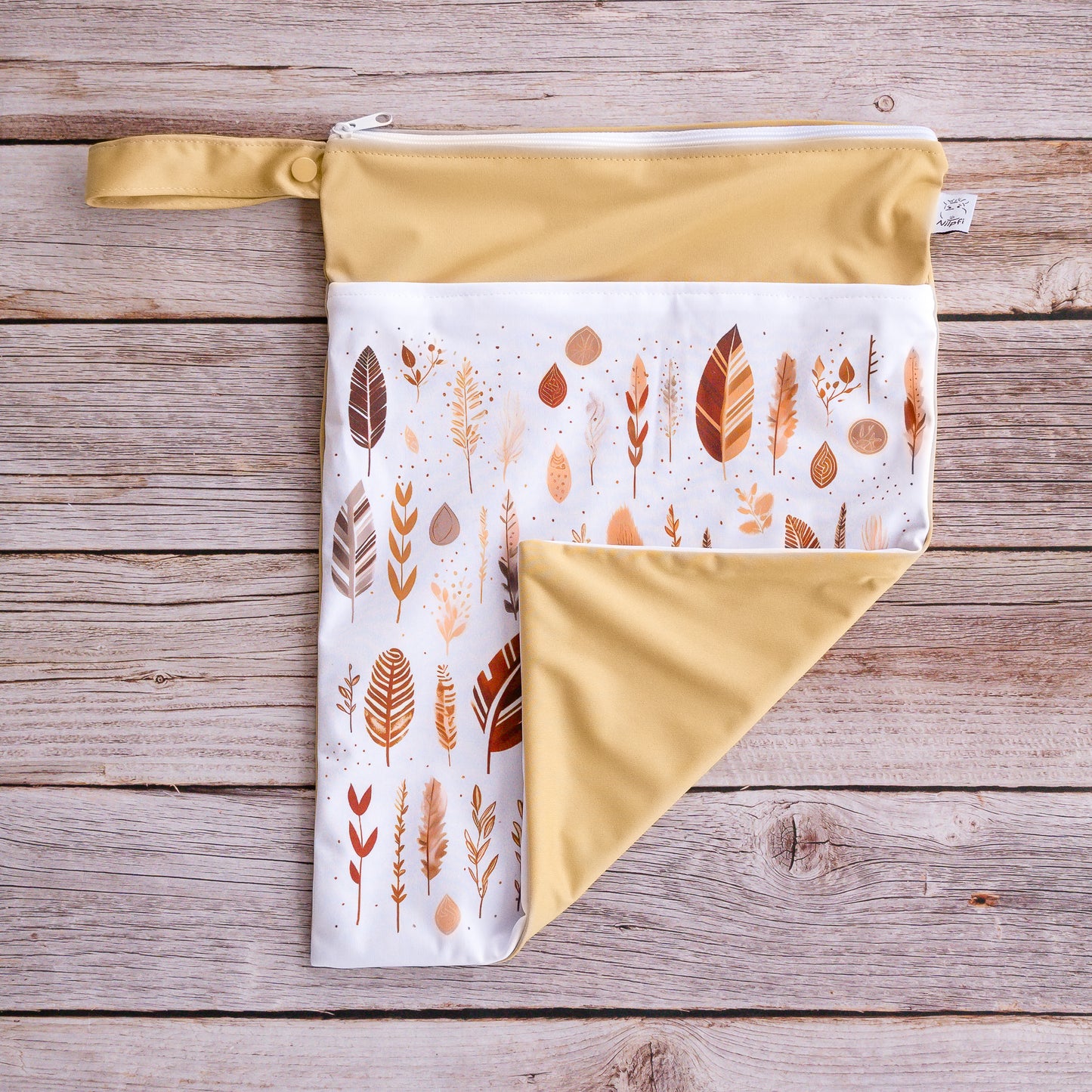 Wetbag Maxi 2er Set "Sonnenblatt" Nasstasche
