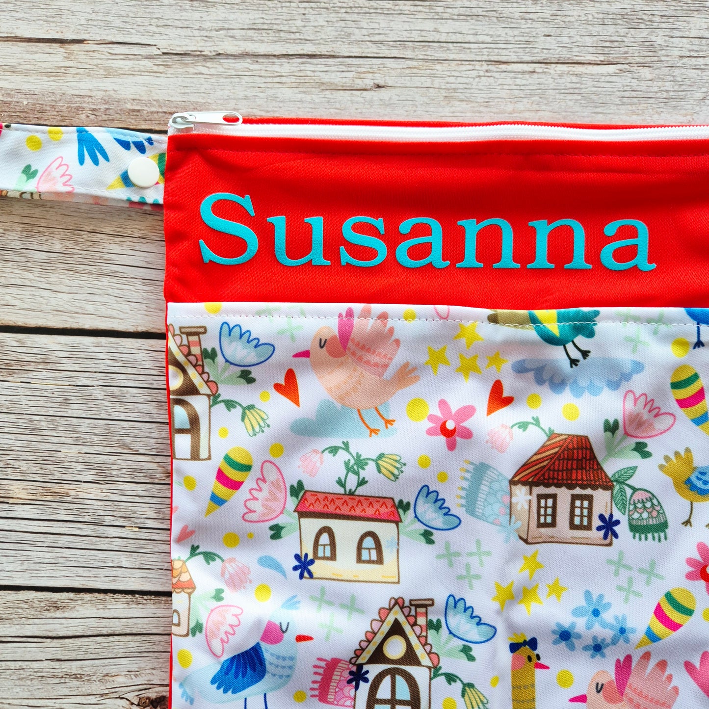 Nilpfi Wetbag Set Maxi & XXL "Märchen" – Nasstaschen für Kita & Stoffwindeln