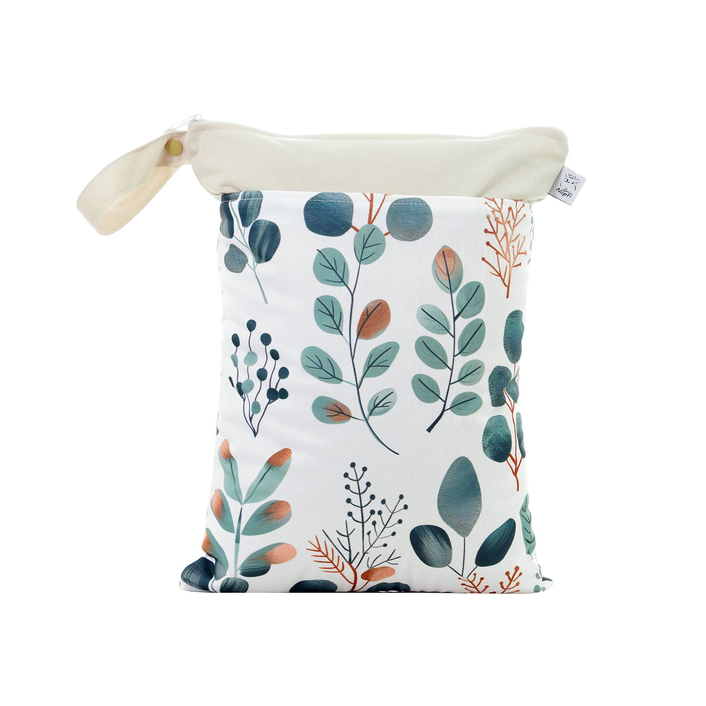 Wetbag Maxi „Blattspiel“ – personalisierbare Wetbag mit Blättern