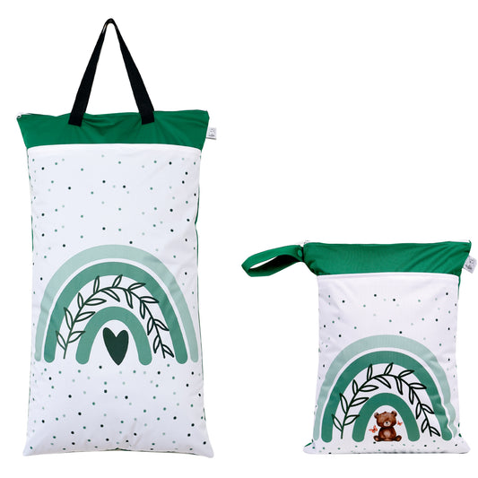 Nilpfi Maxi & XXL 2er Set "Teddy grün"
