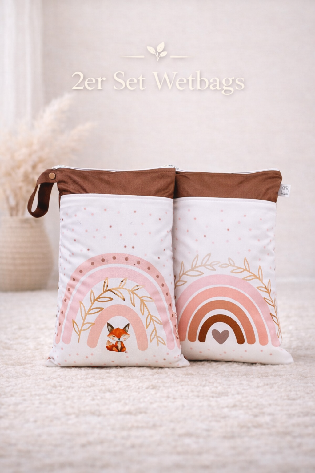 Wetbag Maxi 2er Set "Fuchs Love" Nasstasche