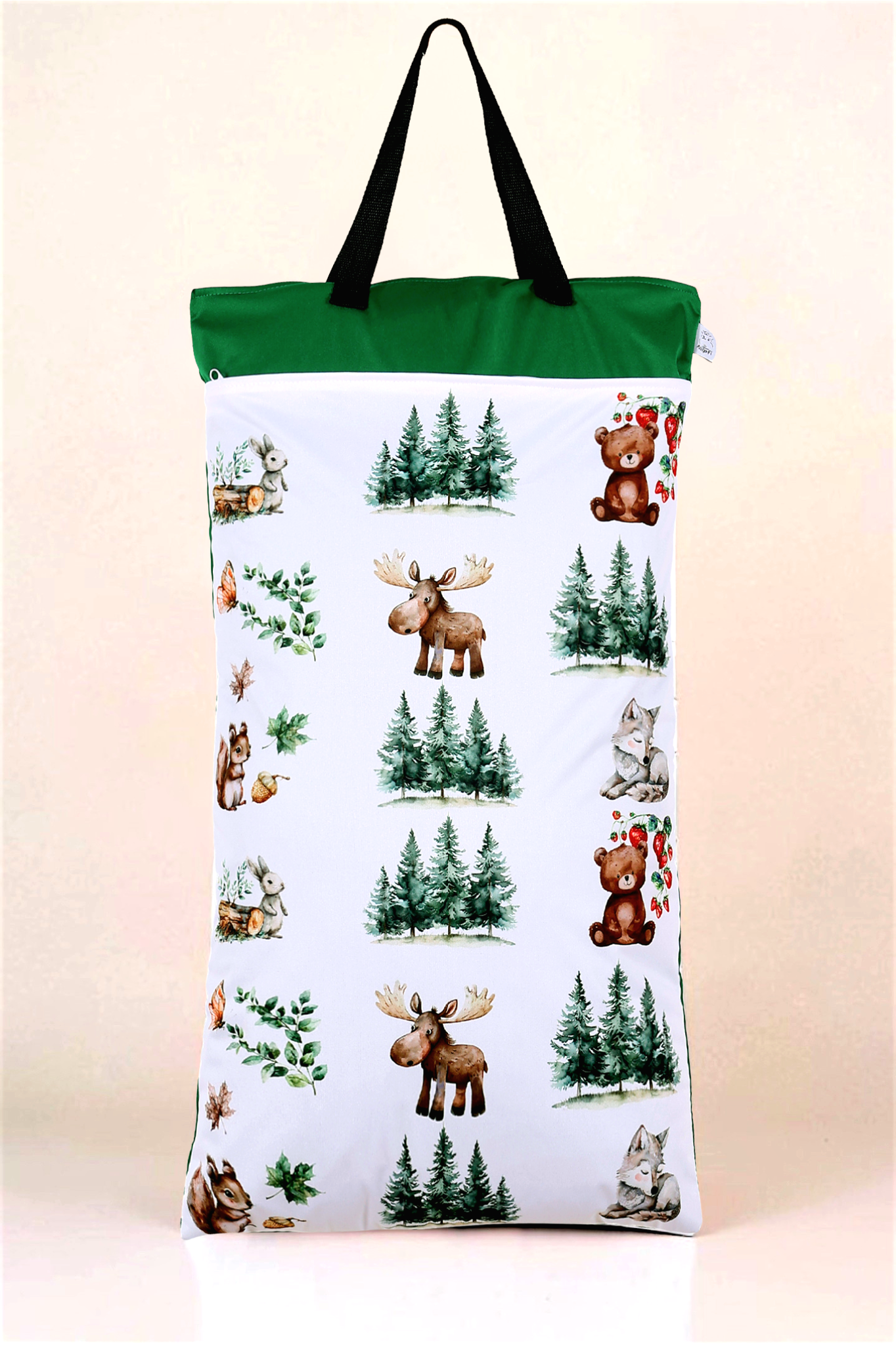 Nilpfi Maxi & XXL 2er Set "Teddy im Wald" – Nasstaschen für Kita & Reisen