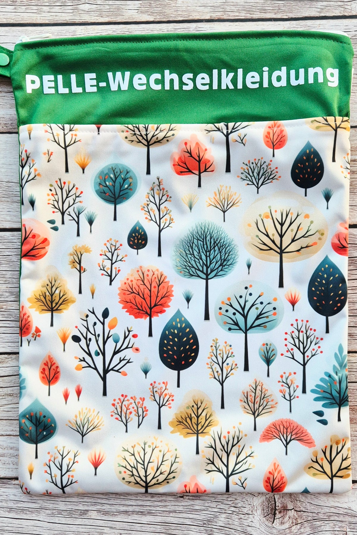 Wetbag Maxi „Waldfarben“ – Nasstasche für Wechselkleidung