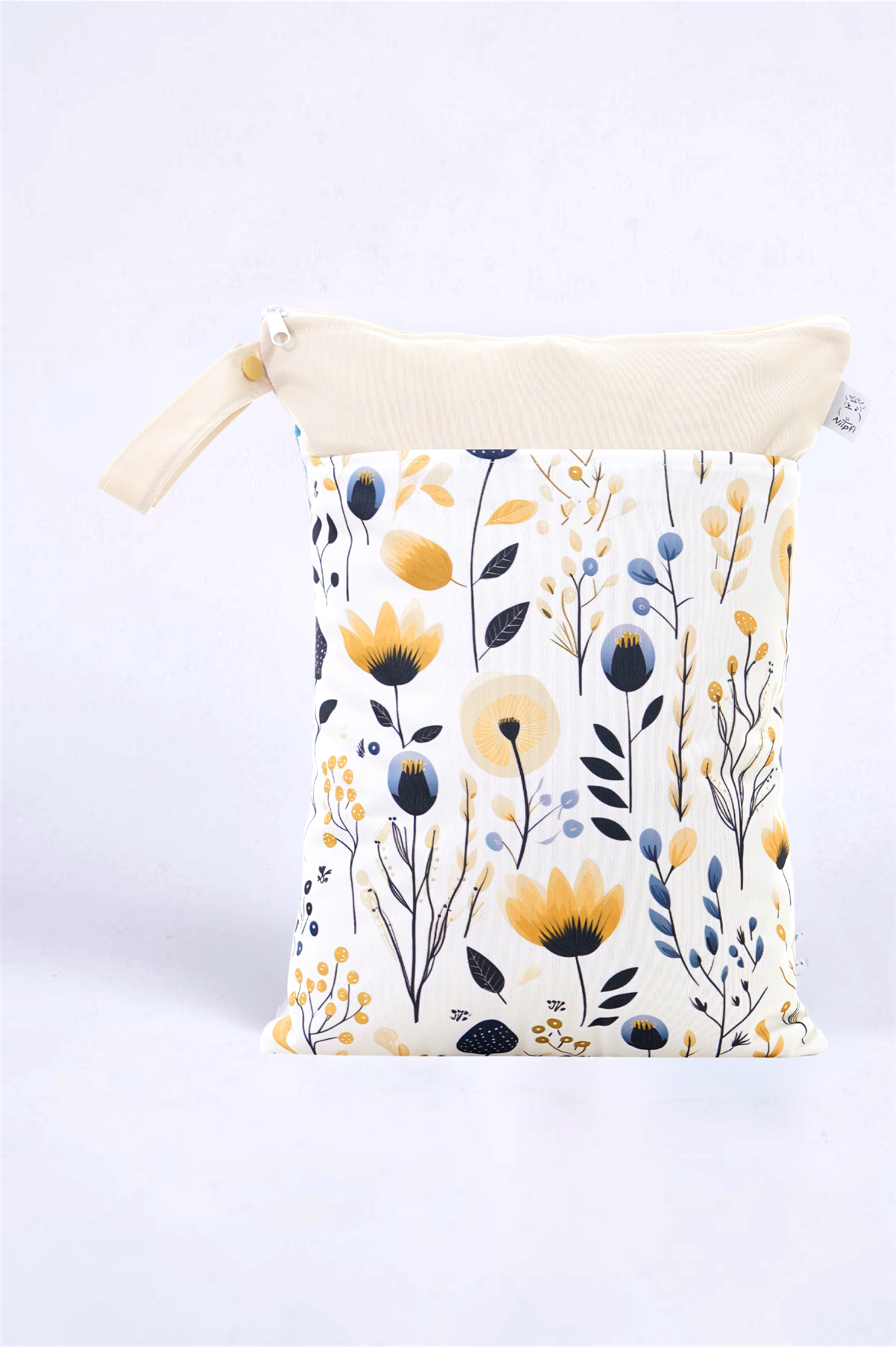Wetbag Maxi 2er Set "Sonnenwiese"-personalisierbare Nasstaschen für Kita & Kindergarten und Reisen