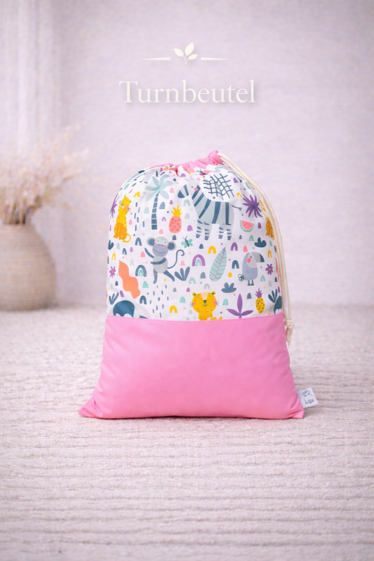 Nilpfi Turnbeutel Zoo pink