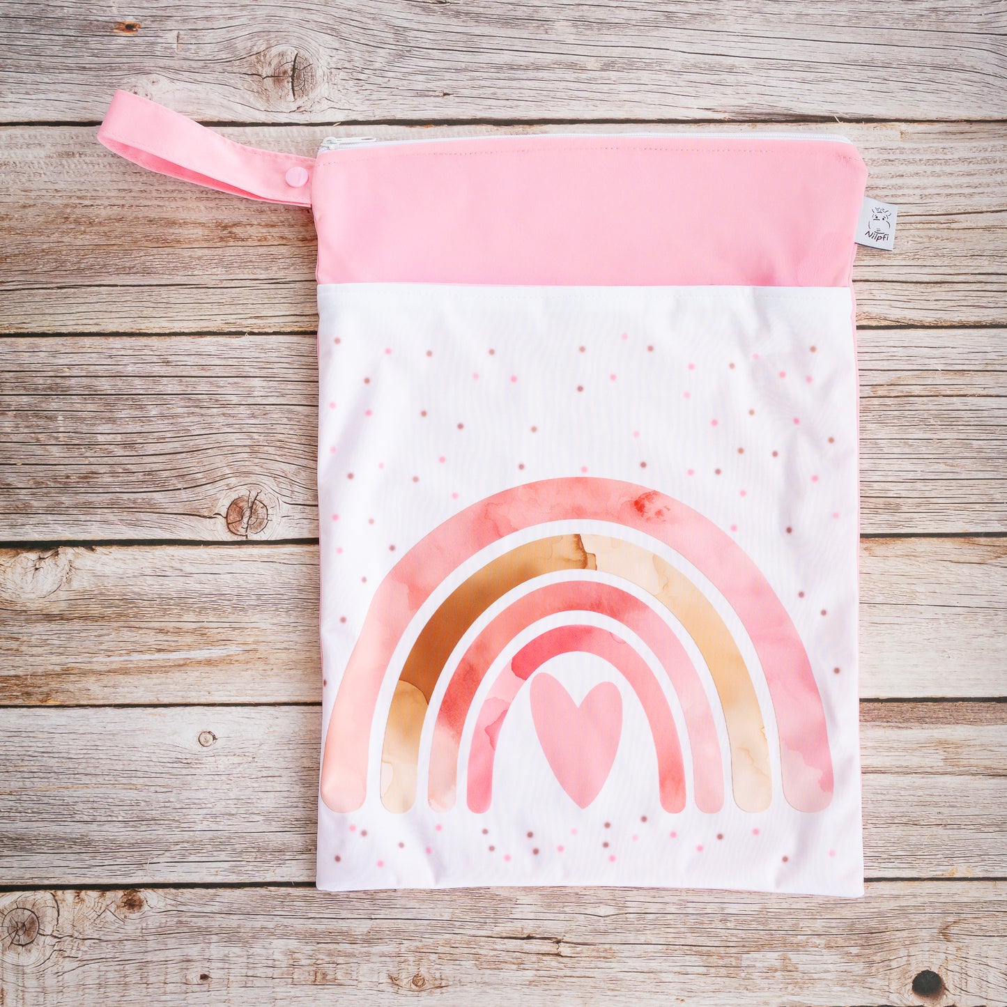 Wetbag Maxi 2er Set "Teddy Rosa" Nasstasche