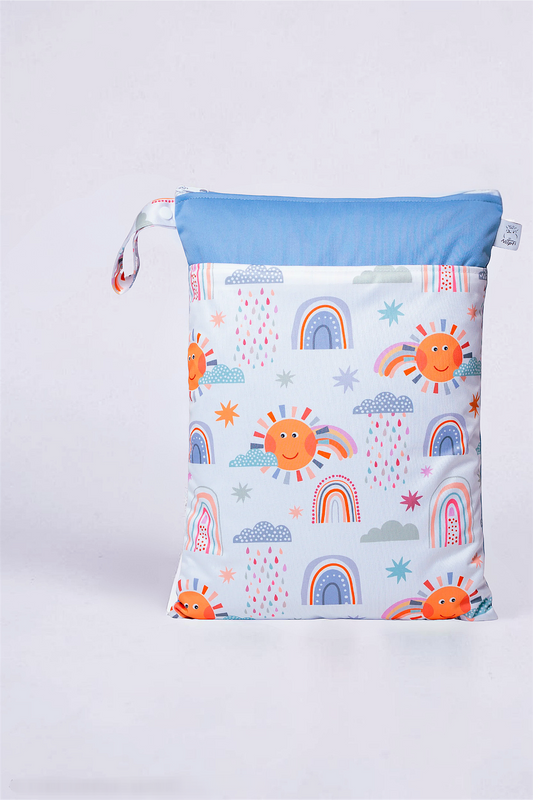 Wetbag Maxi "Sunny" – personalisierbare Nasstasche für Kita & Kindergarten und Reisen