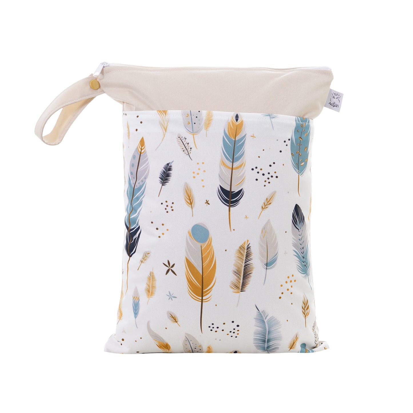 Wetbag Maxi „Federleicht“ – personalisierbare Nasstasche für Kita & Reisen
