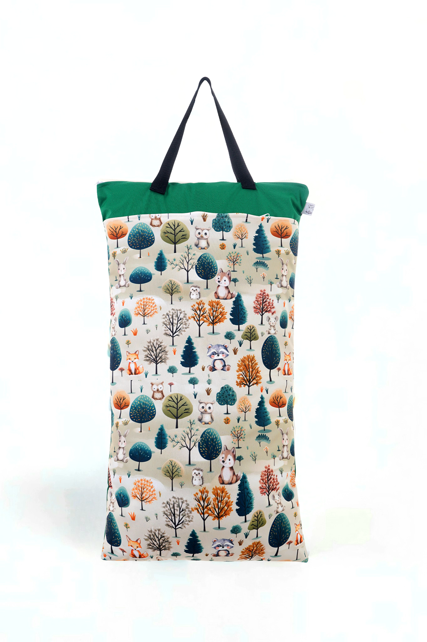 Wetbag XXL 2er Set "Waldfarben" Nasstasche– große Nasstasche für Stoffwindeln, Schwimmen & Reisen
