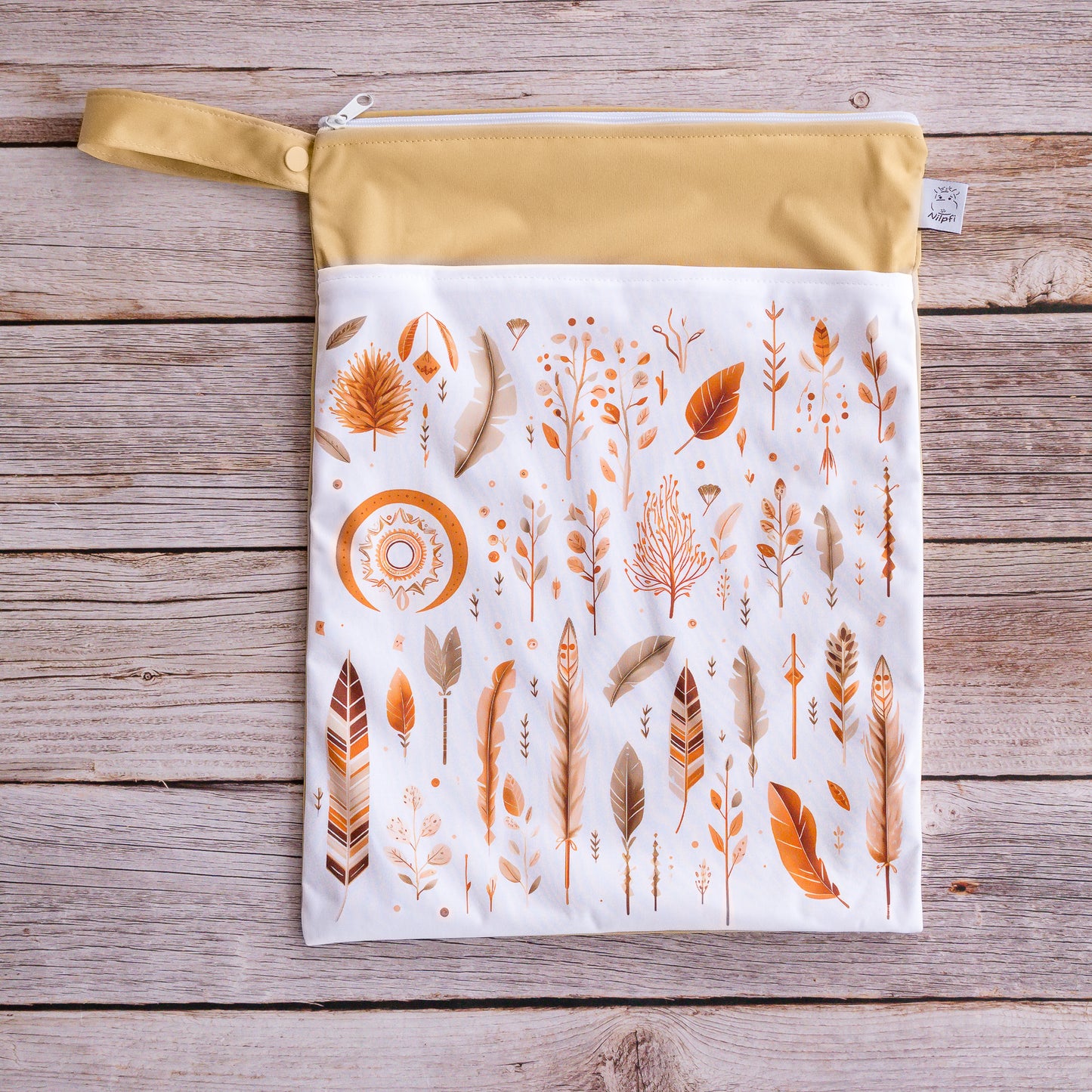 Wetbag Maxi 2er Set "Sonnenblatt" Nasstasche