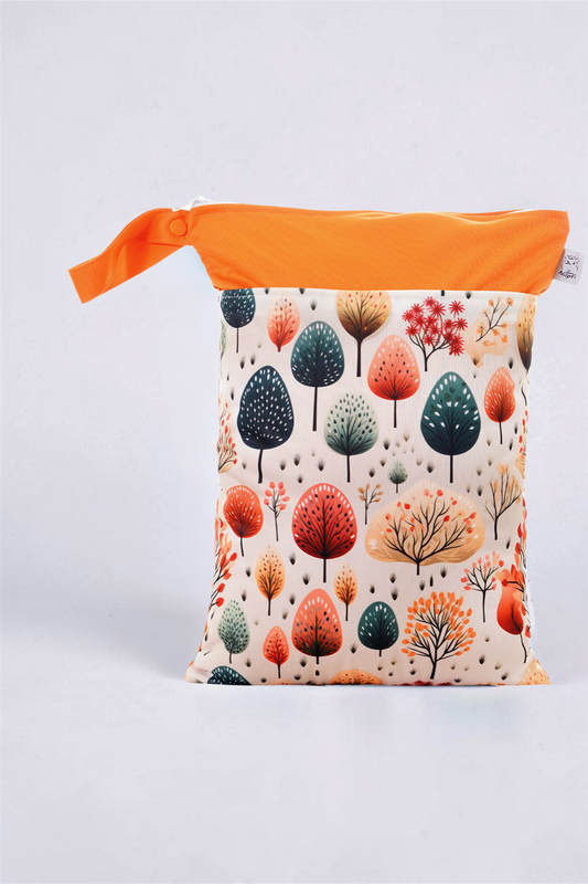 Wetbag Maxi „Kupferwald“ – personalisierbare Nasstasche für Kita & Reisen