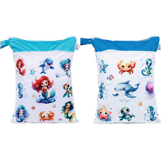 Wetbag Maxi 2er Set "Ozean" Nasstasche