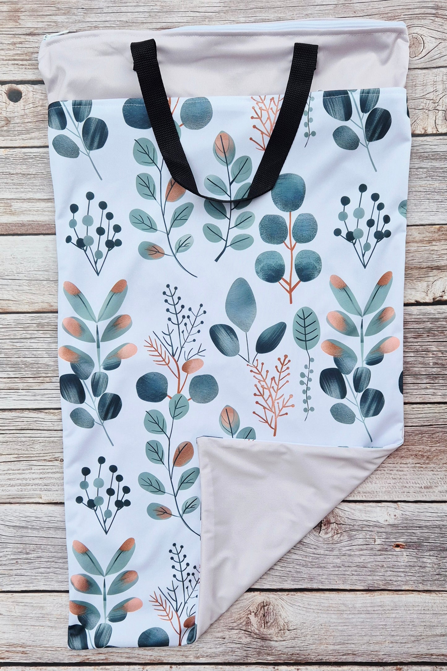 Nilpfi Maxi & XXL 2er Set "Blattspiel" – Nasstaschen für Kita & Kindergarten