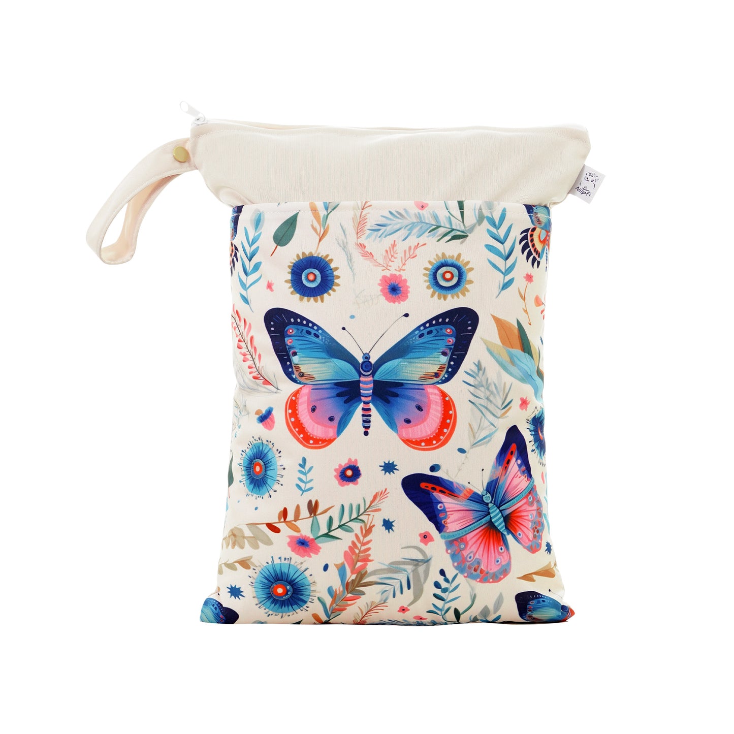 Wetbag Maxi „Schmetterlingsgarten“ – bunte Wetbag für Kinder