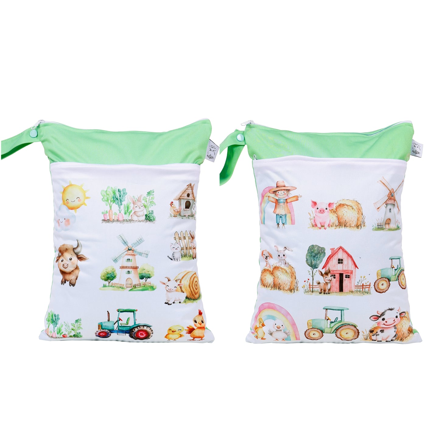 Wetbag Maxi 2er Set "Farm" Nasstasche