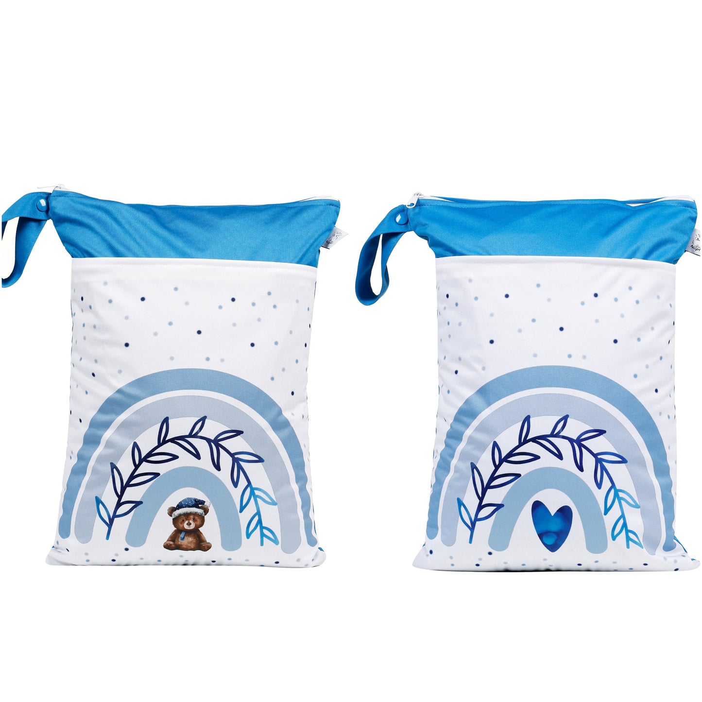 Wetbag Maxi 2er Set "Teddy Blau" Nasstasche