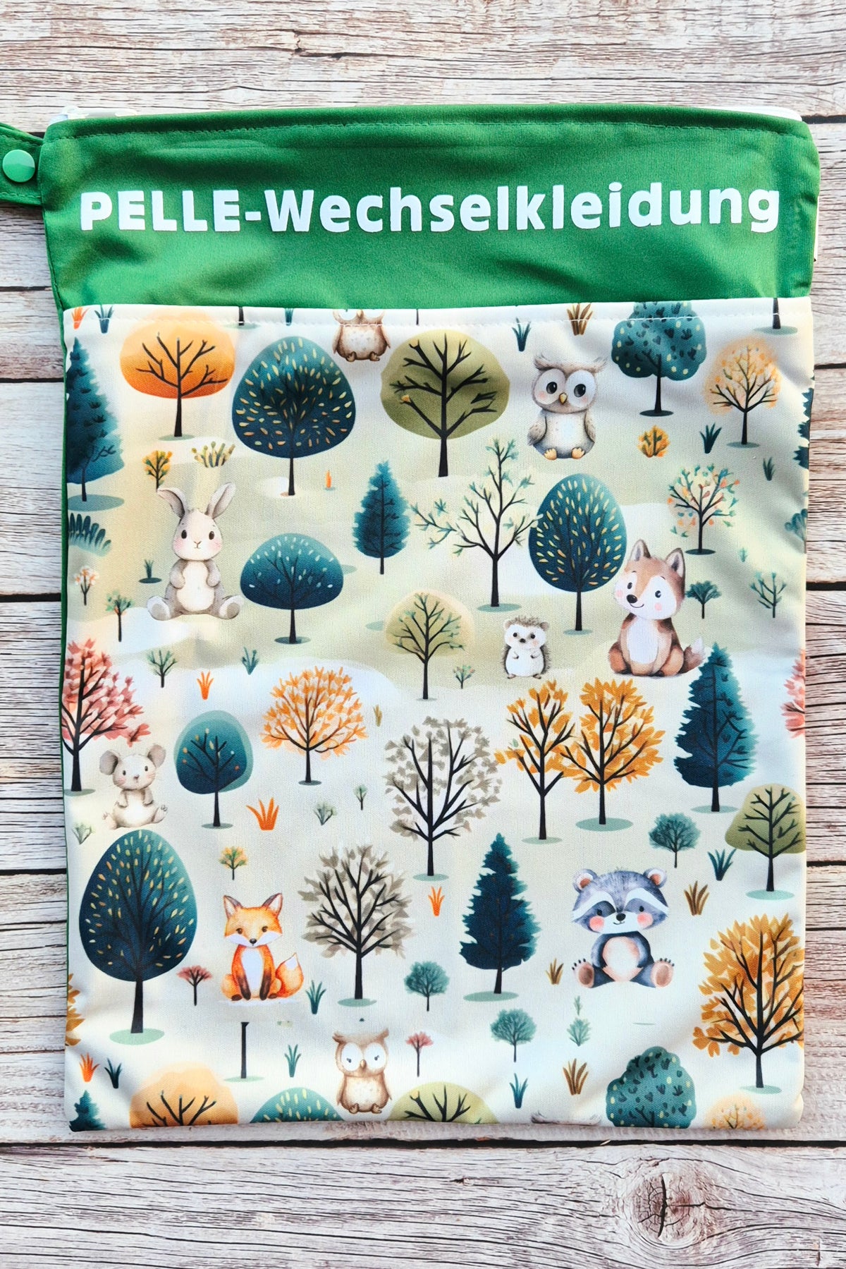 Wetbag Maxi „Waldbande“ – Nasstasche mit Waldtieren für Kinder