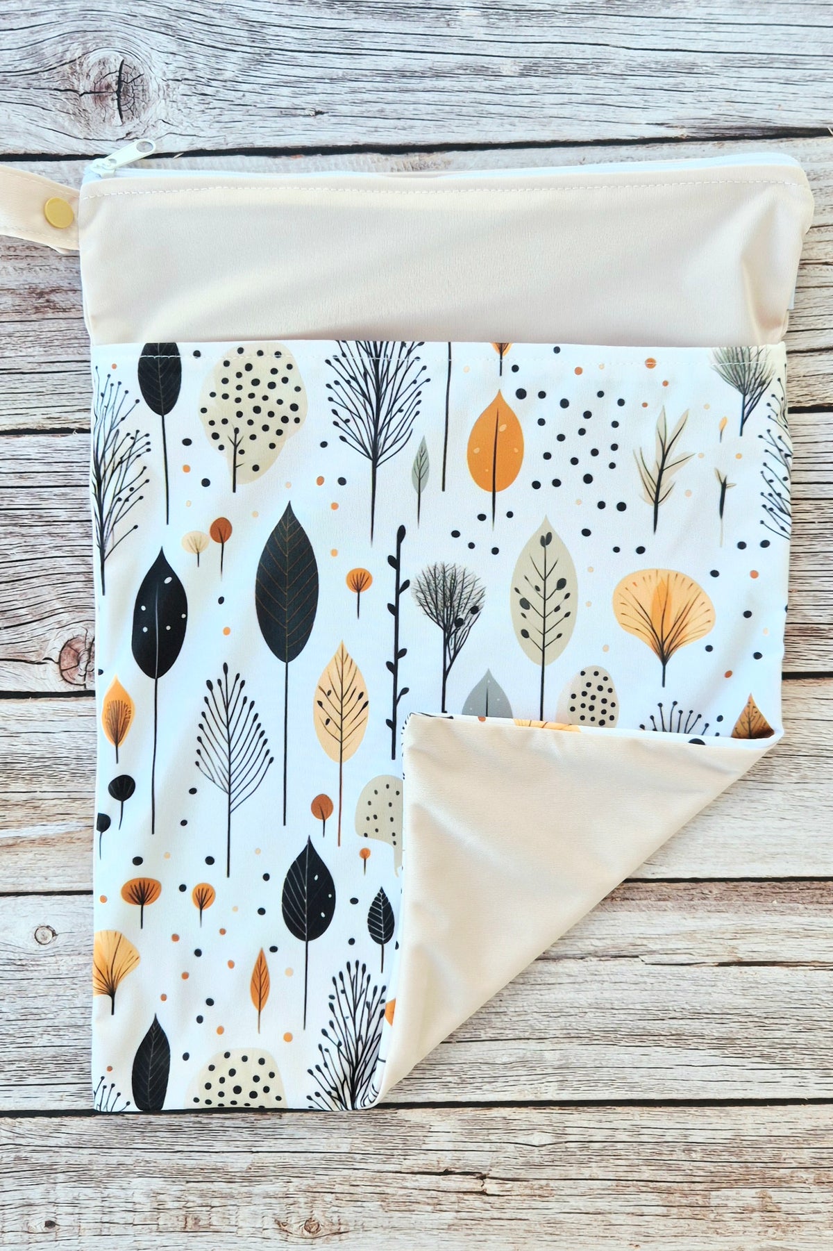 Wetbag Maxi „Tupfenwald“ – Nasstasche für Kindergartenkinder